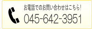 お電話でのお問い合わせはこちら：045-642-3951