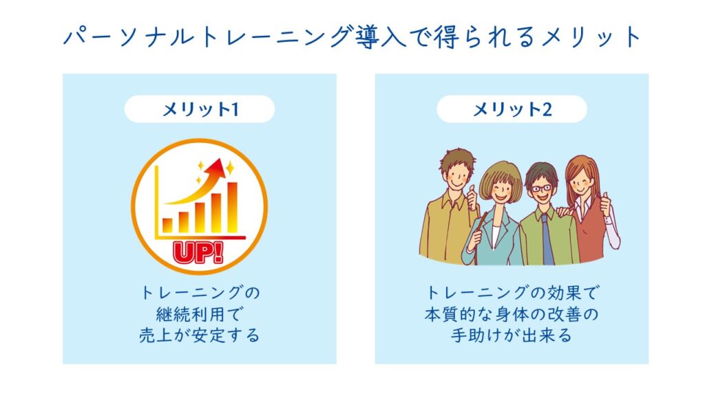 パーソナルトレーニング導入のメリット